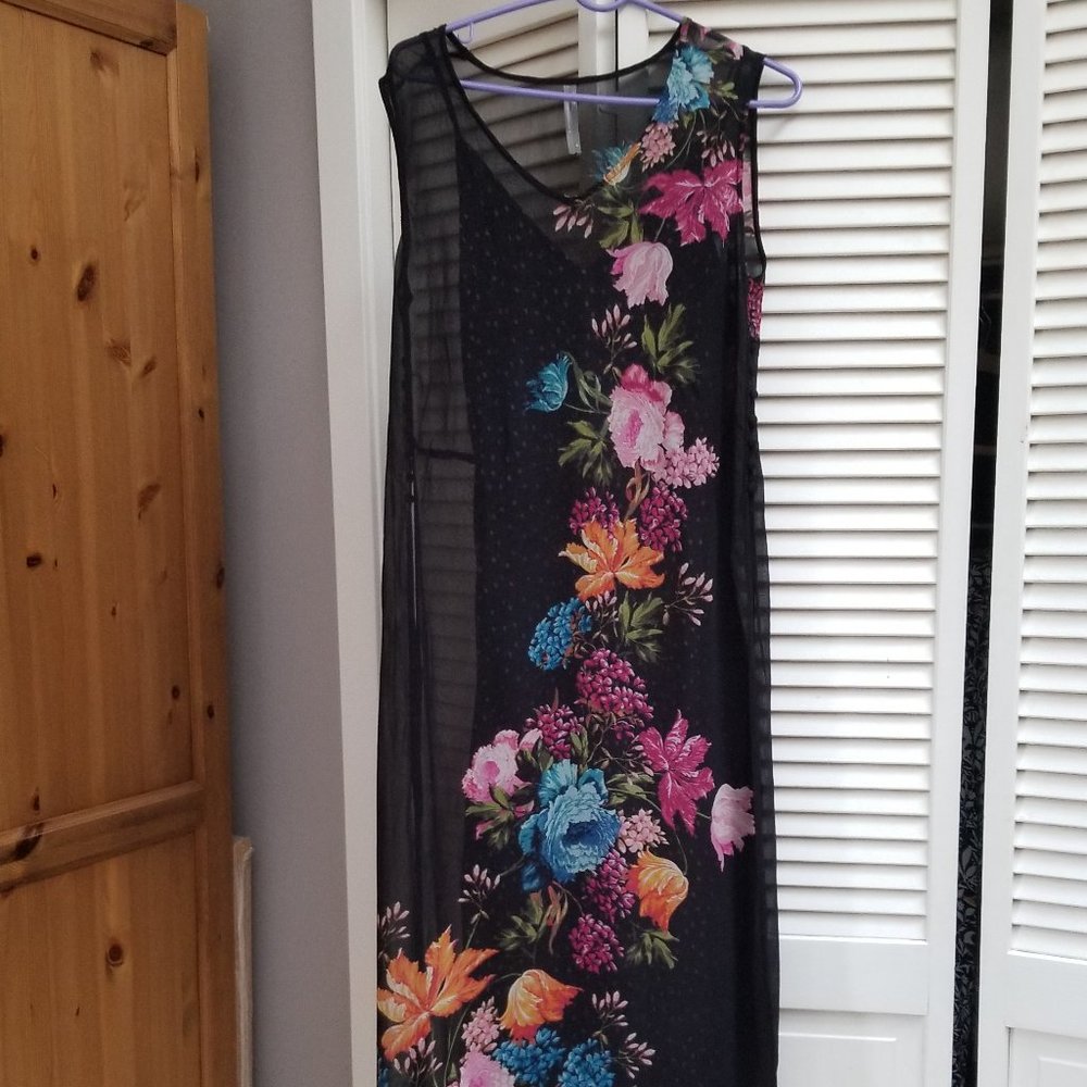 Anthropologie Layered Sleeveless Dress, M- GOrgeous - Picture 4 of 4